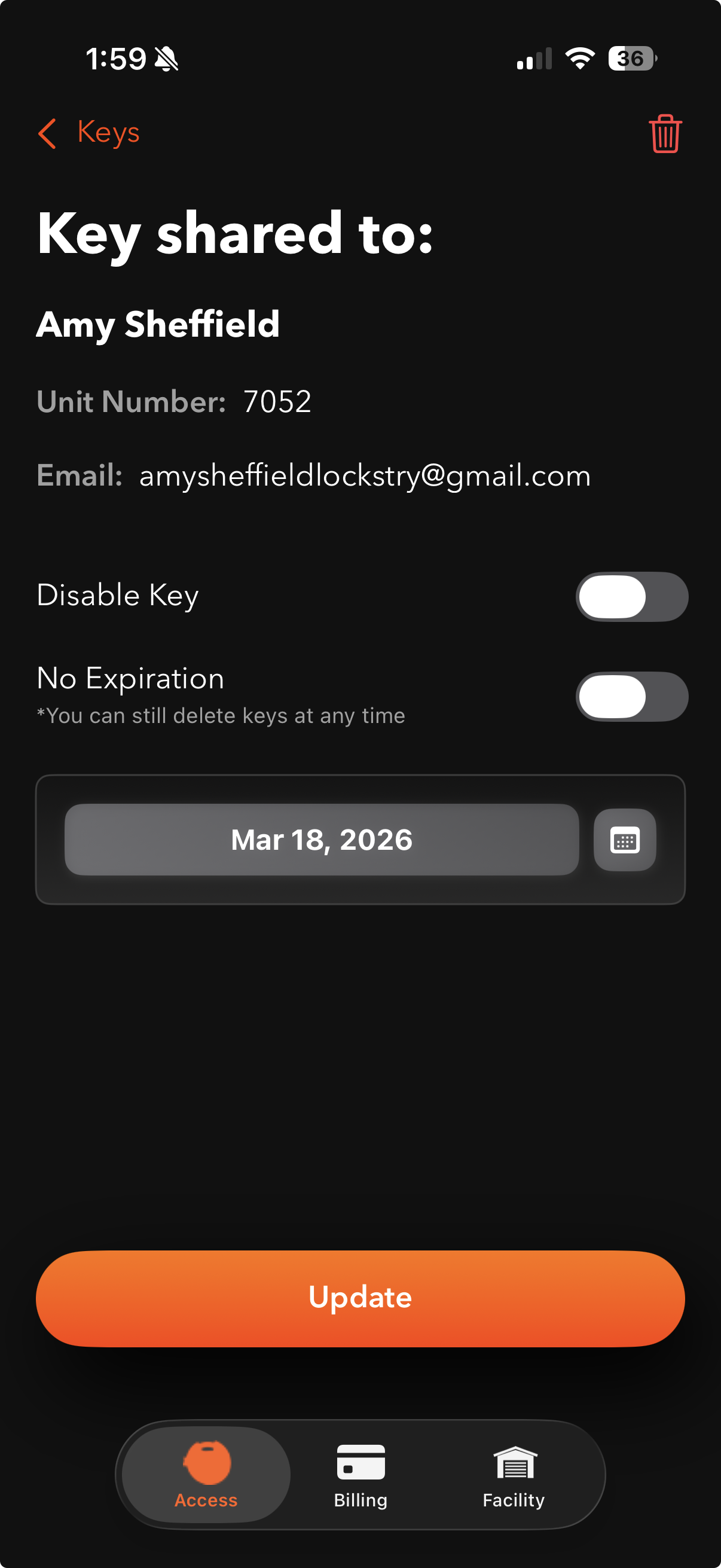 Manage Key